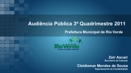 Audiência Pública - Prefeitura de Rio Verde