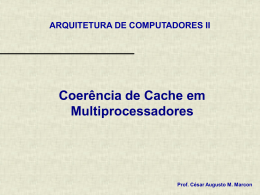 Coerencia de Cache em Multiprocessadores