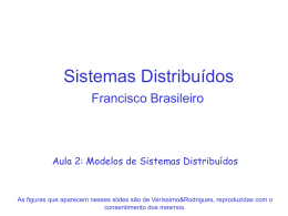 Aplicações Distribuídas - Francisco "Fubica" Vilar Brasileiro