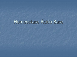 Homeostase Ácido Base