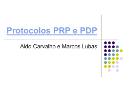 Protocolos PRP e PDP