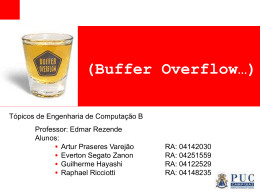 Buffer Overflow Baseado em Pilha