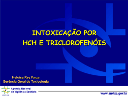 Intoxicação por HCH e Triclorofenóis