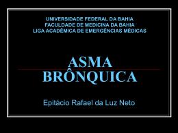 ASMA BRÔNQUICA - LAEME - Universidade Federal da Bahia