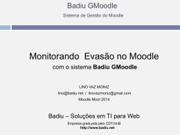 Apresentação da Palestra no Moodle Moot 2014