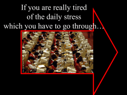 Se está cansado do stress a que todos os dias é submetido