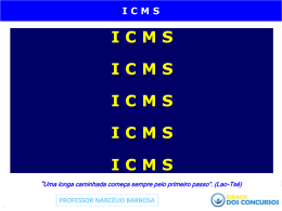 ICMS - Voltar para Espaço dos Concursos