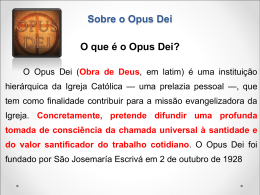 Sobre o Opus Dei