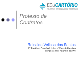 Protesto de Contratos - www.educartorio.com.br
