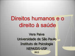 Apresentação da professora Vera Silva Paiva