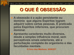 OBSESSÃO - Federação Espírita Brasileira