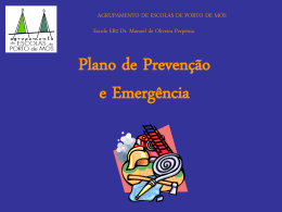 Caminhos de Evacuação - EB2 Dr. Manuel Oliveira Perpétua