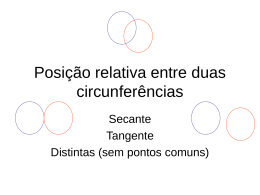 Posição relativa entre duas circunferências
