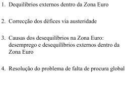 3. Desequilíbrios na Zona Euro