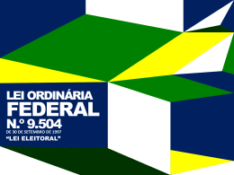 Lei Eleitoral - Procuradoria-Geral do Estado do Paraná