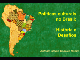 Políticas culturais no Brasil