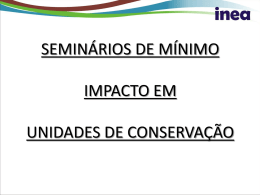 Seminário de Mínimo Impacto Parque Estadual dos Três Picos (2005)