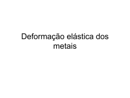 Deformação elástica dos metais