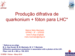 Produção difrativa de quarkonium + fóton no LHC