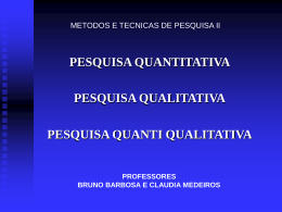 METODOLOGIA DA PESQUISA - Universidade Castelo Branco