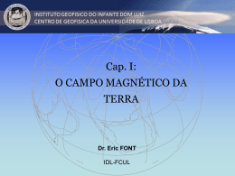Cap. I. O Campo Magnetico da Terra