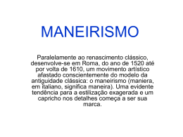 MANEIRISMO - Marcelinas