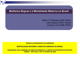 mortalidade materna e direitos humanos no brasil