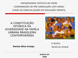 A constituição histórica da família brasileira
