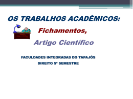 Material para o Curso de Direito - Faculdades Integradas do Tapajós