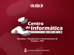 Gerenciamento de Aquisição - Centro de Informática da UFPE