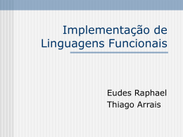 Implementação de Linguagens Funcionais