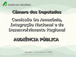 a experiência do Banco da Amazônia