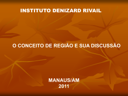Regiões do Brasil - Instituto Denizard Rivail