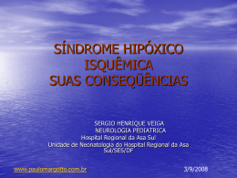 Síndrome hipóxico-isquêmica:suas conseqüências