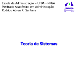 Aula Rodrigo - Teoria dos Sistemas - introducao-adm-2009-1