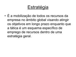 Estratégia - Universidade Castelo Branco