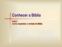 Bíblia 04 -Livros inspirados