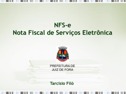 Nota Fiscal de Serviços Eletrônica NFS-e