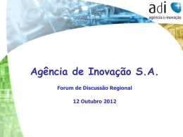 Inovação - CCDR Algarve