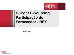 DuPont E-Sourcing – Supplier Participation