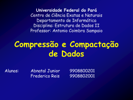 Por que comprimir ? - Universidade Federal do Pará