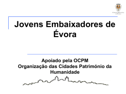 Apresentação Jovens Embaixadores de Évora