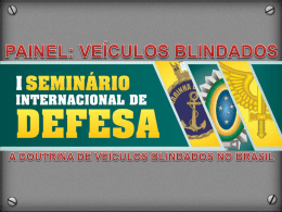A doutrina de veículos blindados no Brasil – Tenente Coronel ALEX