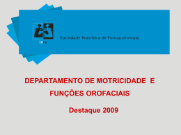Prêmio 2009 - Sociedade Brasileira de Fonoaudiologia
