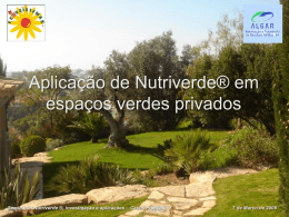 Aplicação de Nutriverde® em espaços verdes