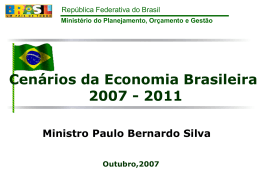 Cenários da Economia Brasileira 2007 - 2011 - Corecon-SP