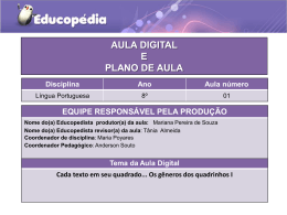 Atividade e plano de aula pronto L.Portuguesa 8 ° ano