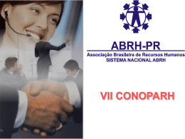 Slide 1 - ABRH - PR Regional Norte
