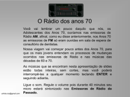 Rádio dos anos 70