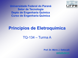 EletroquimicaAula02 - GEA - Universidade Federal do Paraná